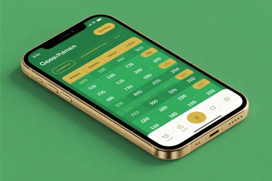 移动端赔率表格展示示意图